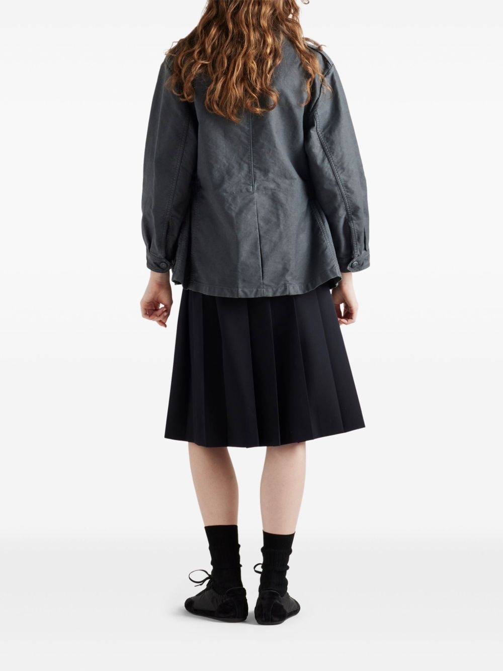 belted pleated skirt - 3