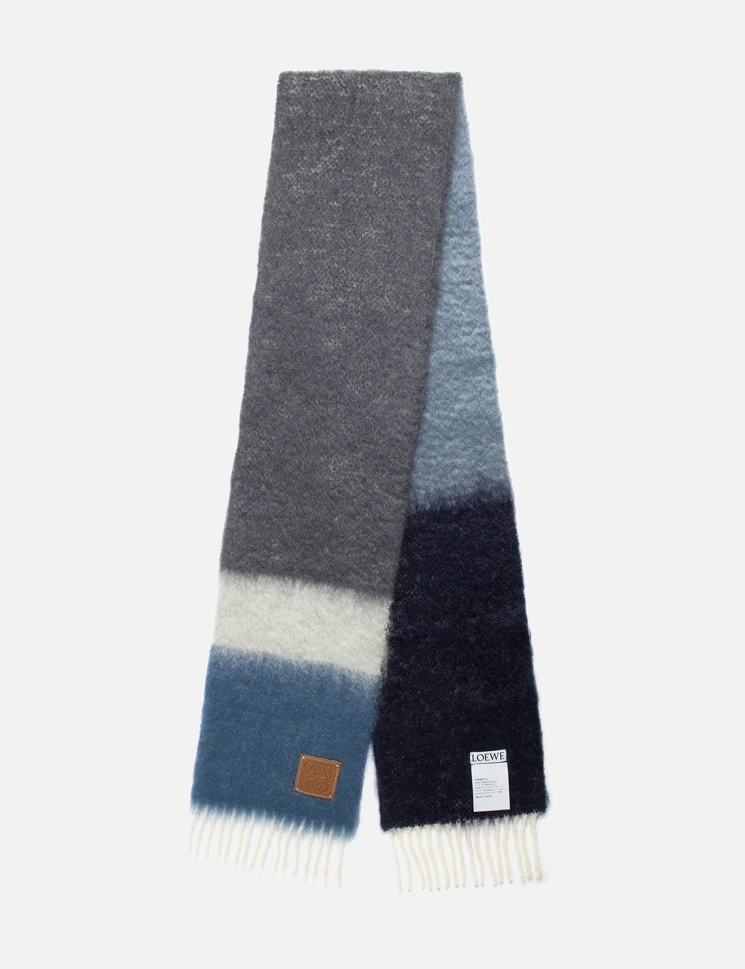 MOHAIR AND WOOL STRIPE SCARF - 3