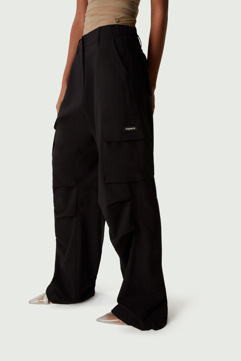 Tailored Wide Leg Cargo Pants 1