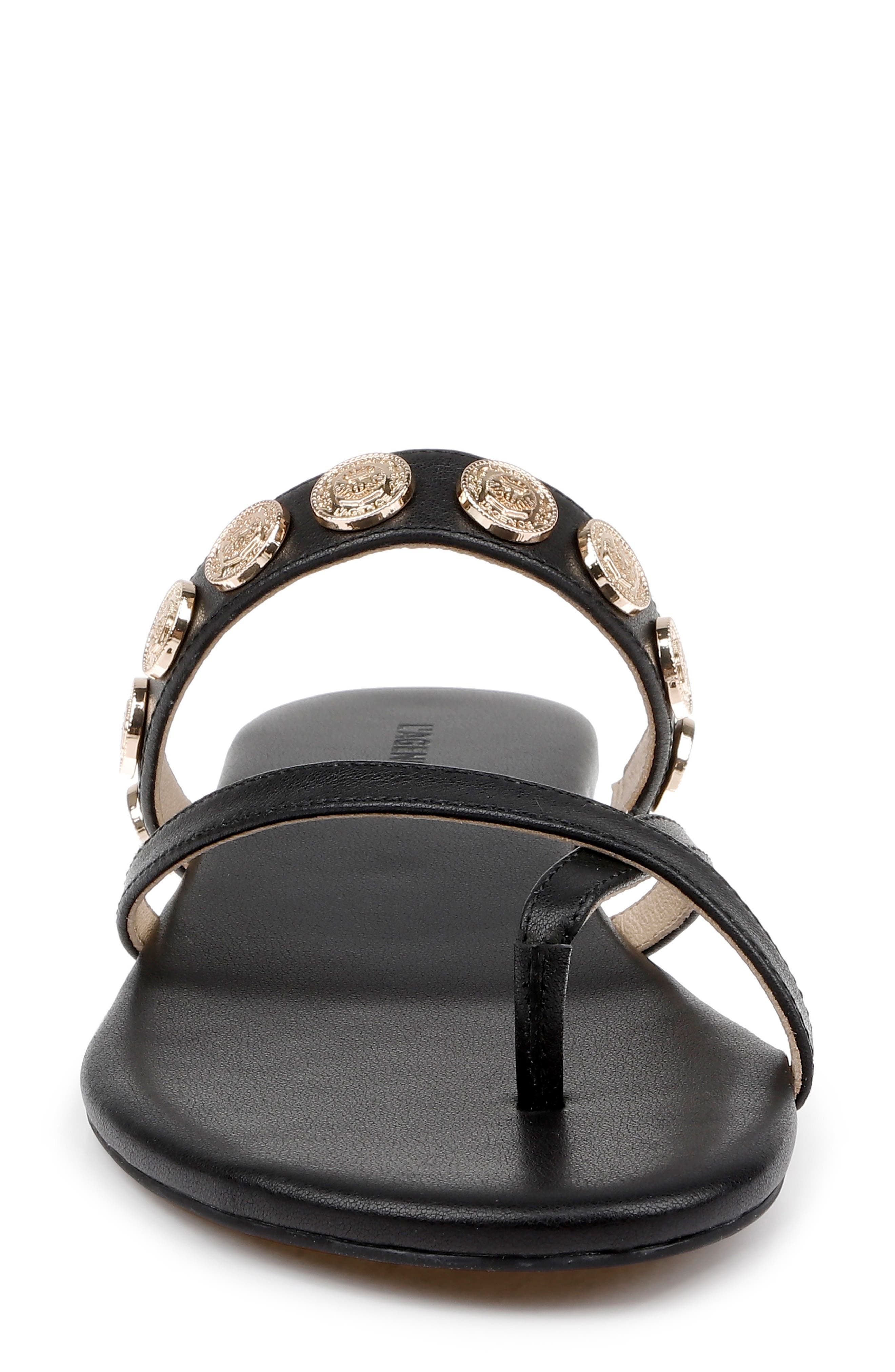 L'AGENCE Hanna Strappy Sandal in Black Leather at Nordstrom - 4