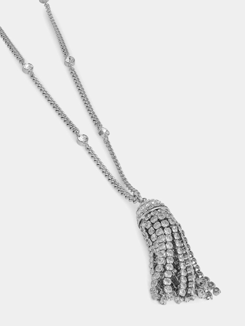 CRYSTAL TASSEL NECKLACE 3