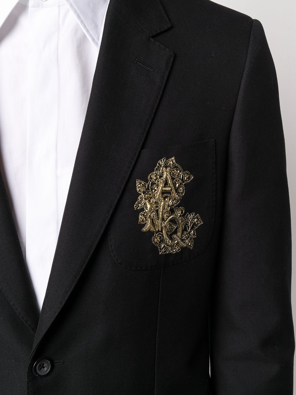 embroidered suit jacket - 5