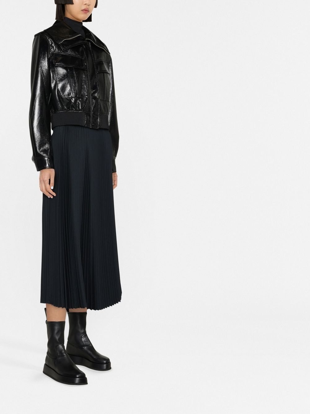 pleated full midi skirt - 3