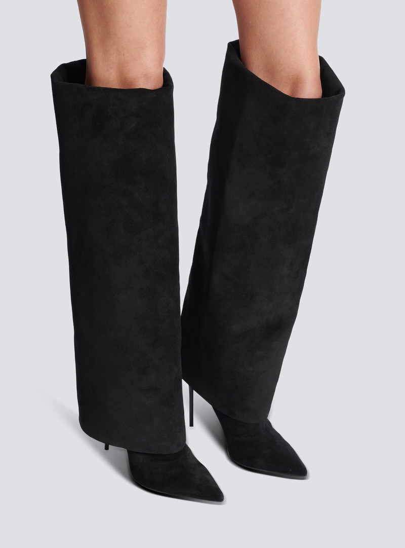 Balmain Ariel suede boots outlook