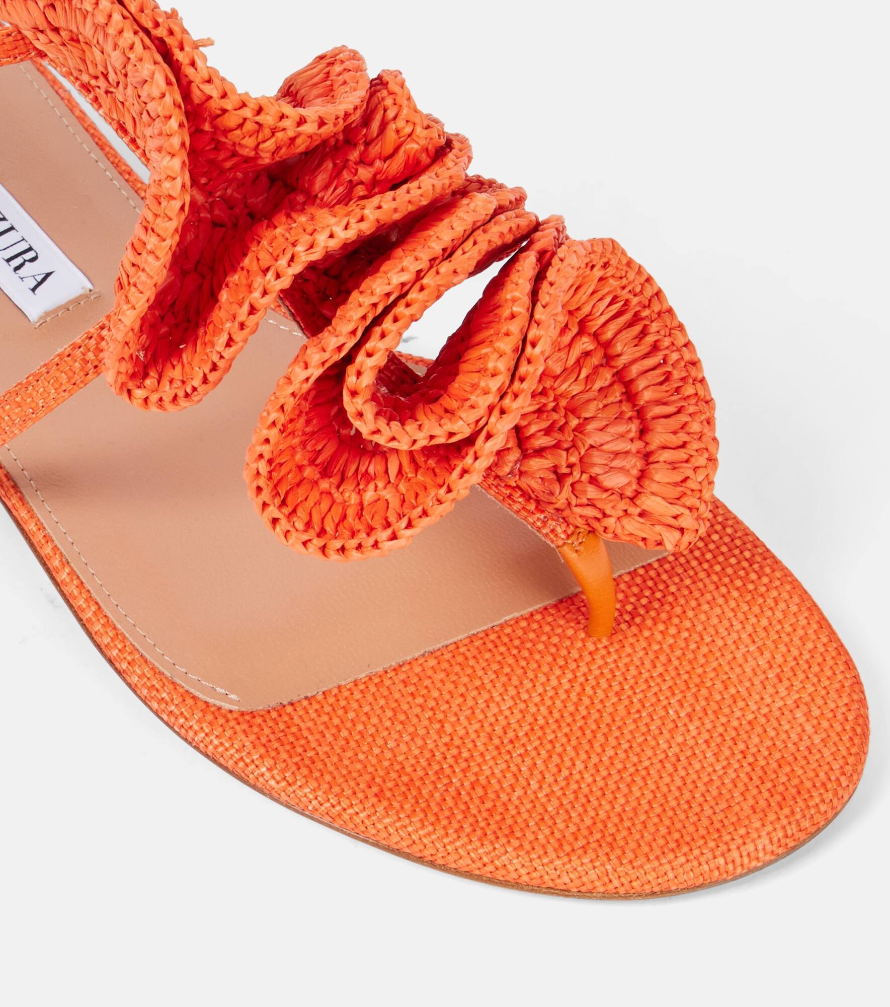Noches Tropicales raffia thong sandals - 5