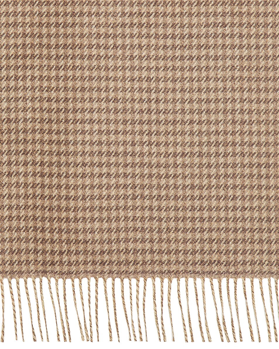 Fringed Houndstooth Shawl - 4
