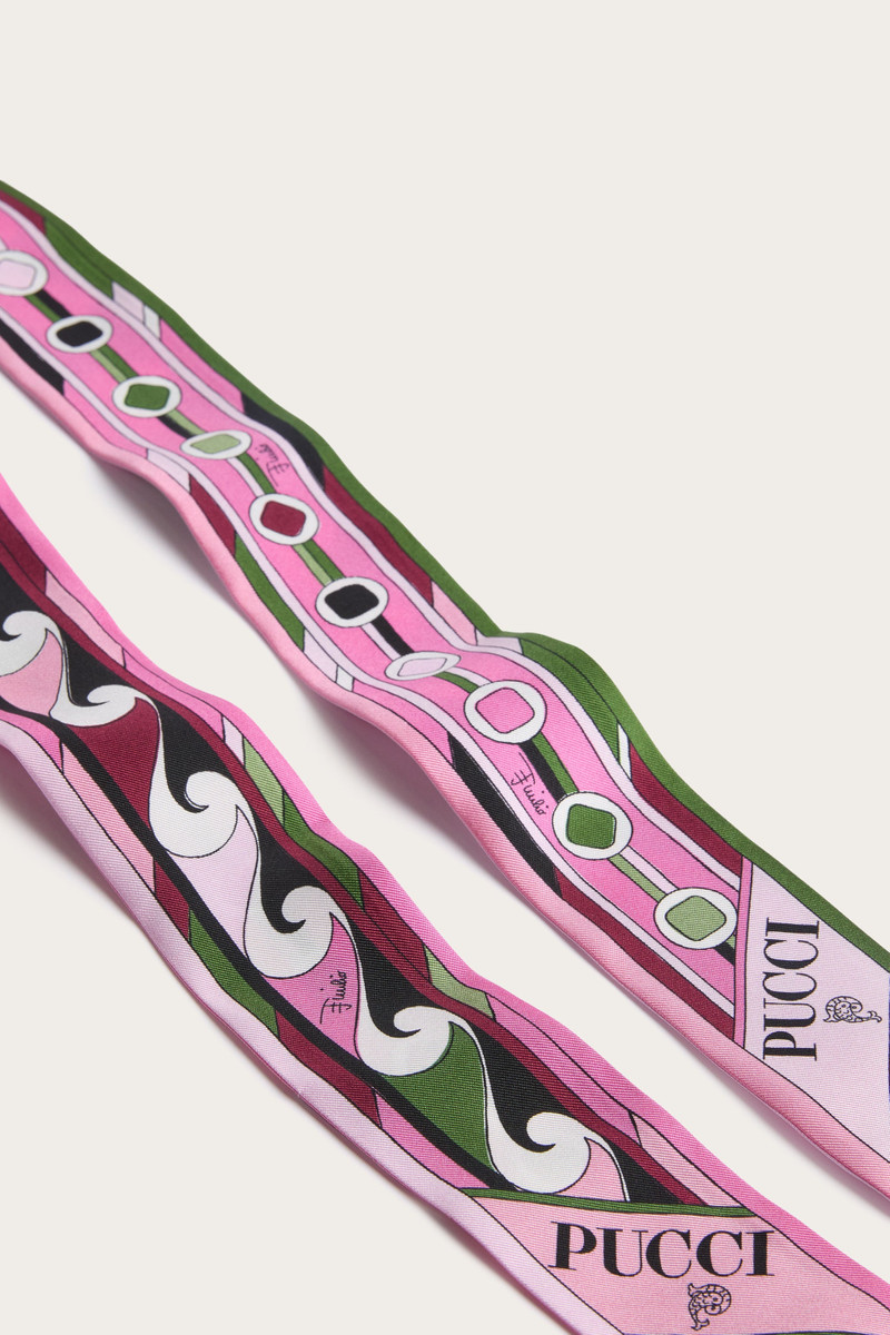 VIVARA AND BOUCLÉ PRINT SILK SCARF 4