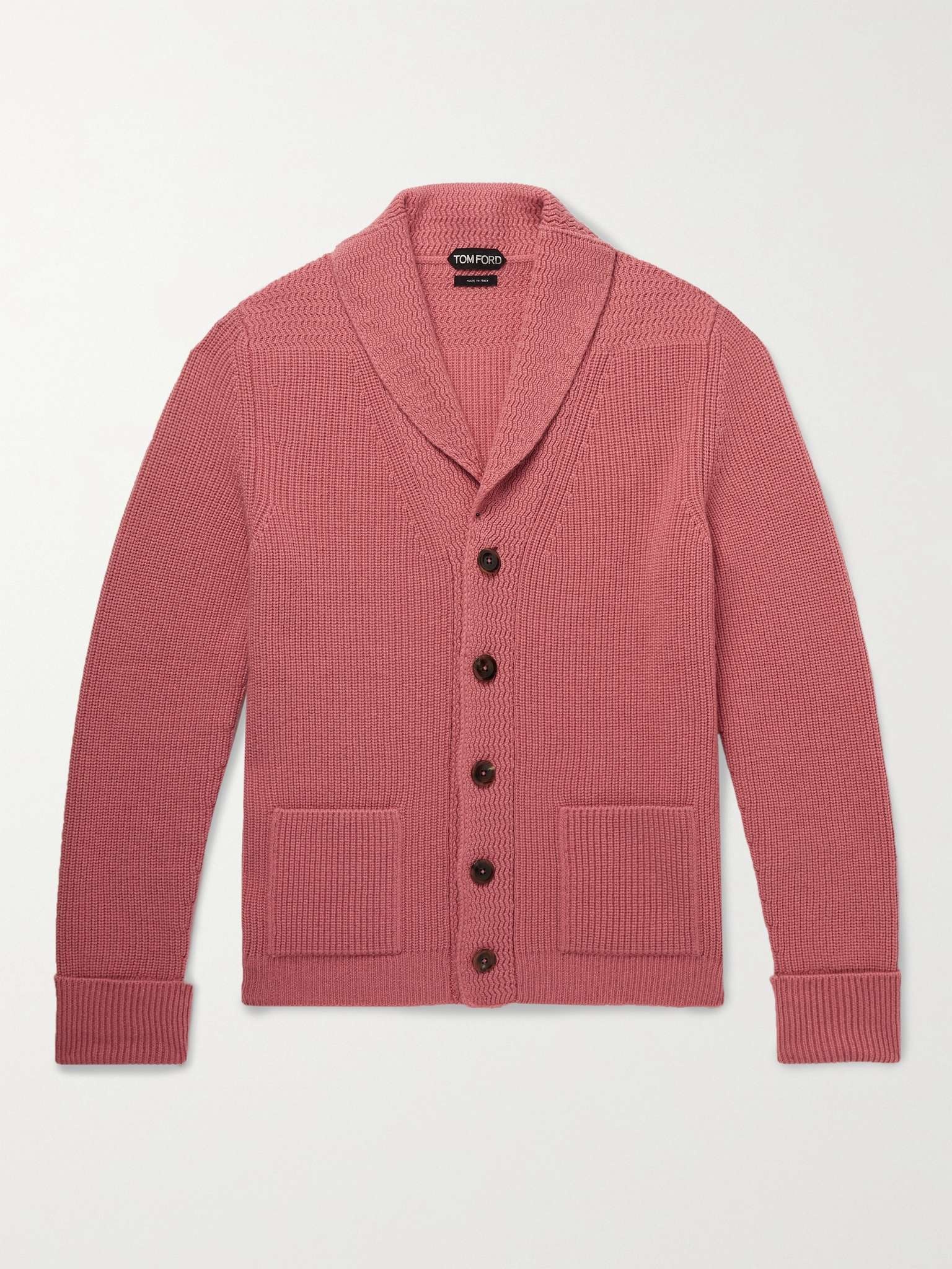 Ribbed Cashmere Cardigan - 1