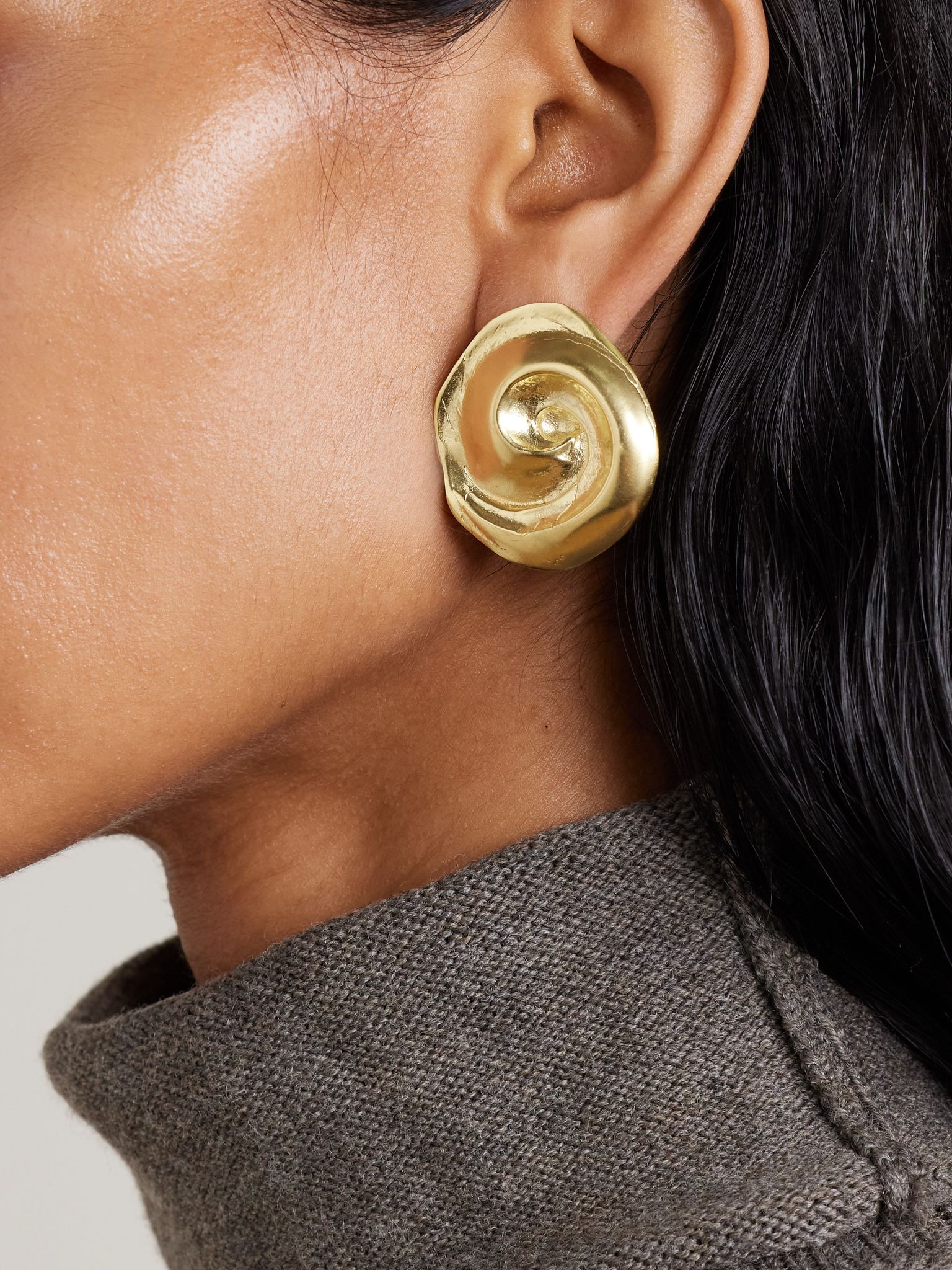 Cote gold-plated earrings Gold - 2