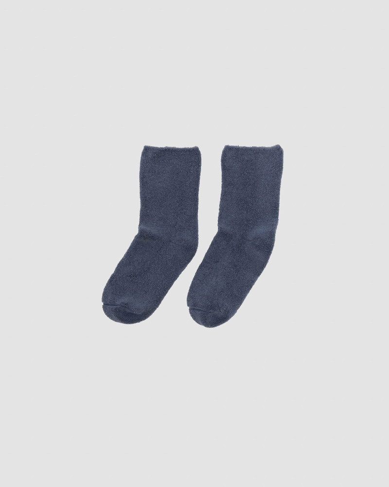 Buckle Overankle Socks - Textured Organic Cotton 5