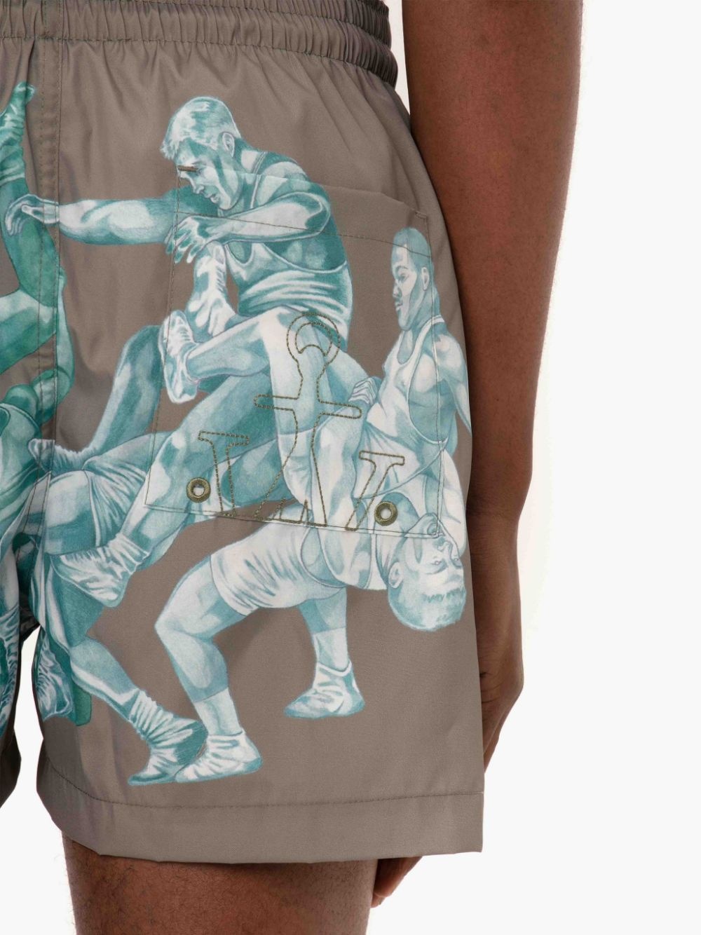 POL ANGLADA ALL OVER PRINT SHORTS - 5