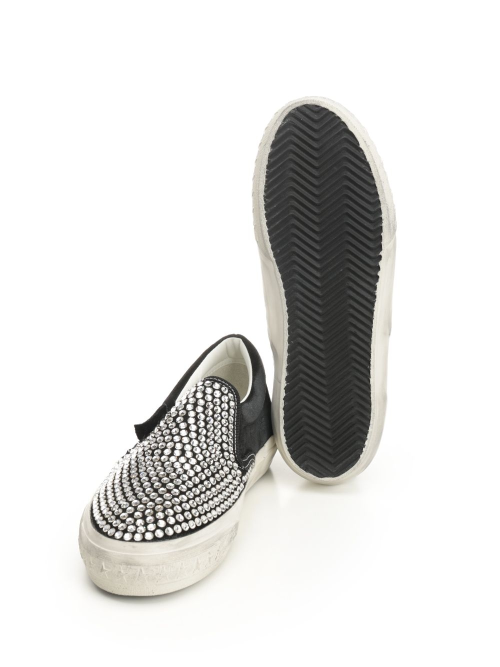Vce Suede Upper With Hotfix Leather Spur Sneakers Black - 5