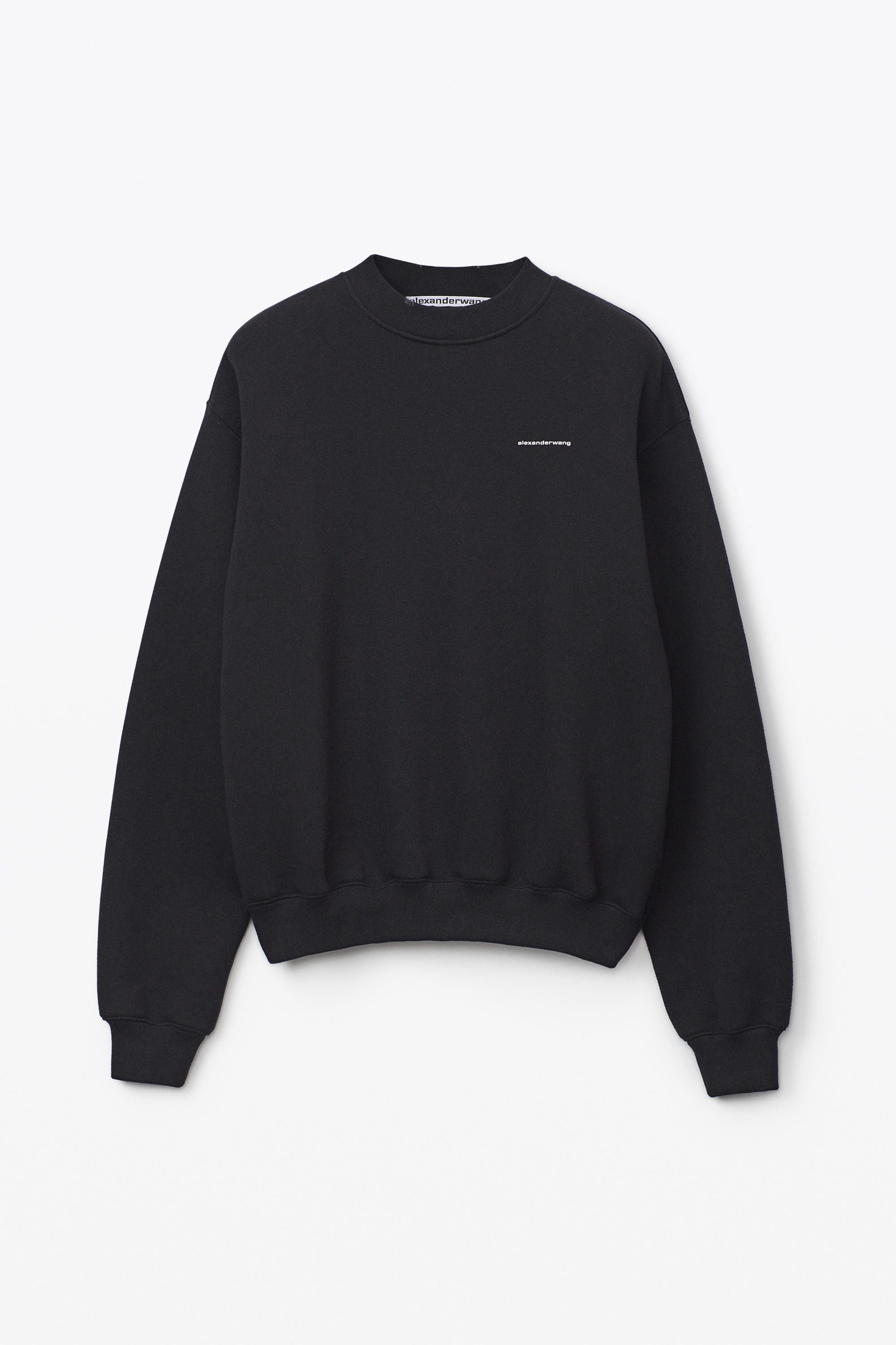 CREWNECK PULLOVER IN DENSE FLEECE - 1