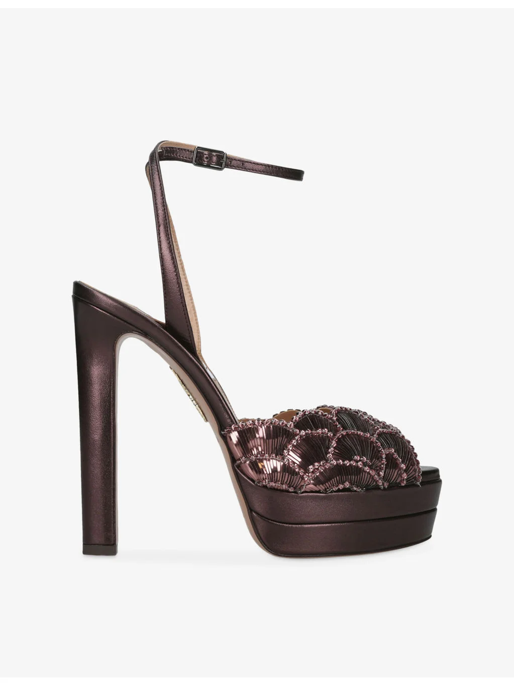 Ce Soir 130 Plateau Leather Sandals - 1