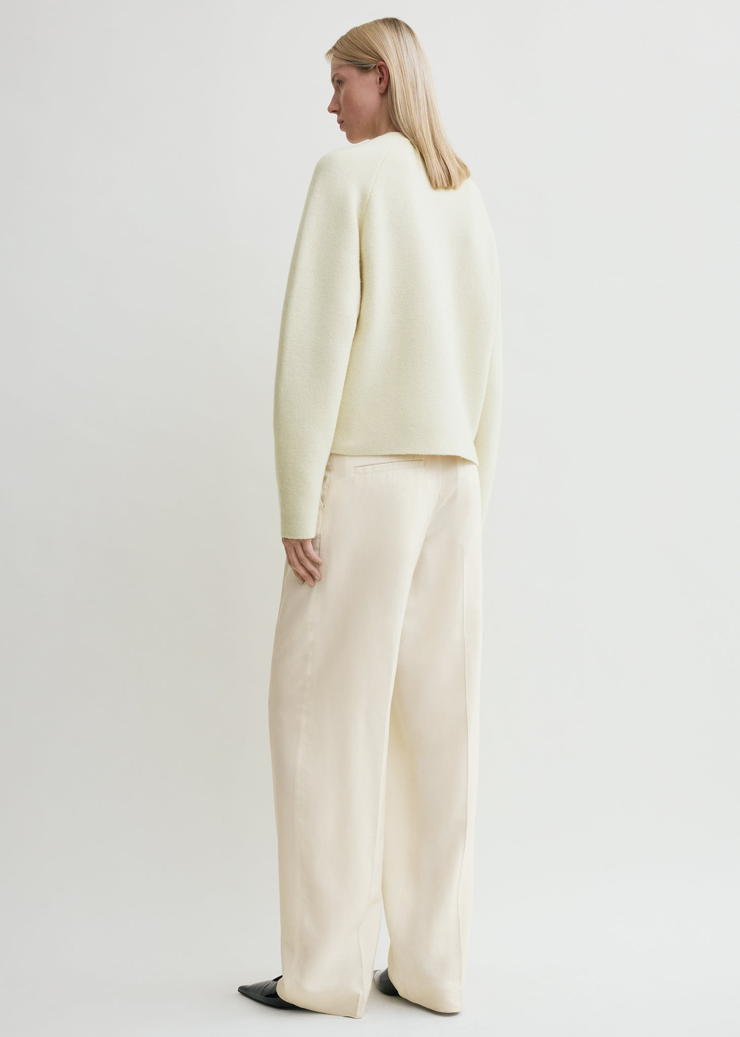 Hammered button cardigan milk - 4