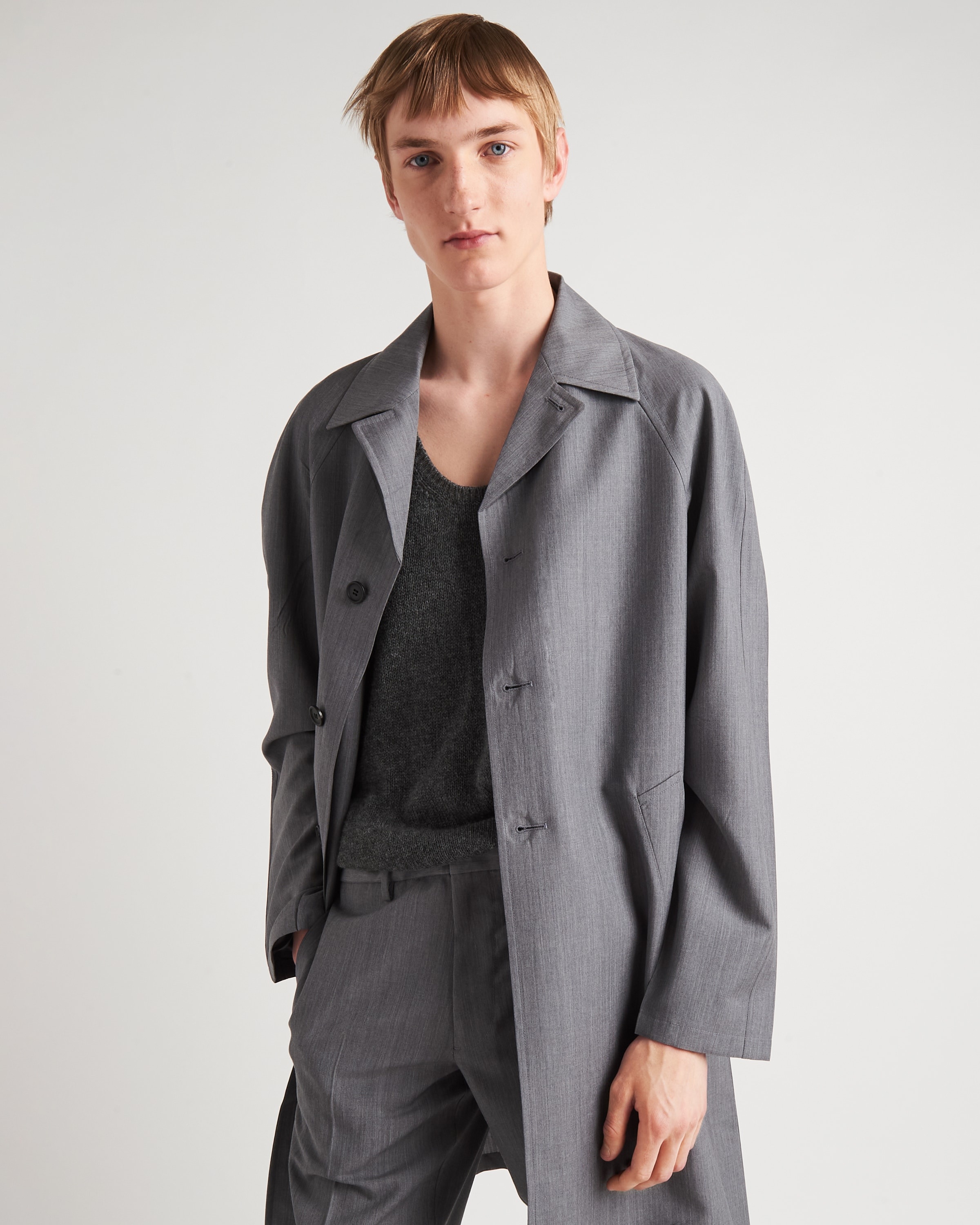 Wool and mohair coat - 4