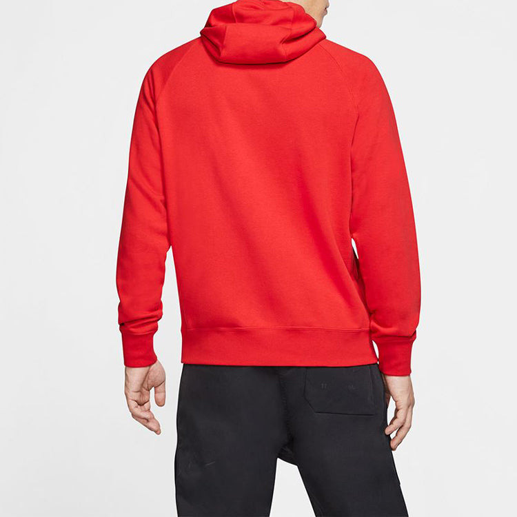 Men's Nike Sportswear Swoosh Large Printing Pullover Red CJ4864-657 - 4
