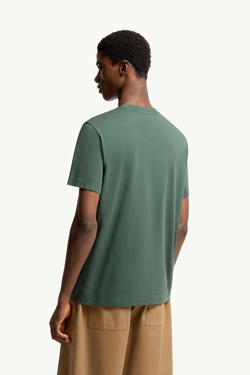 Embroidered Tricolor Logo Cotton T-Shirt 5