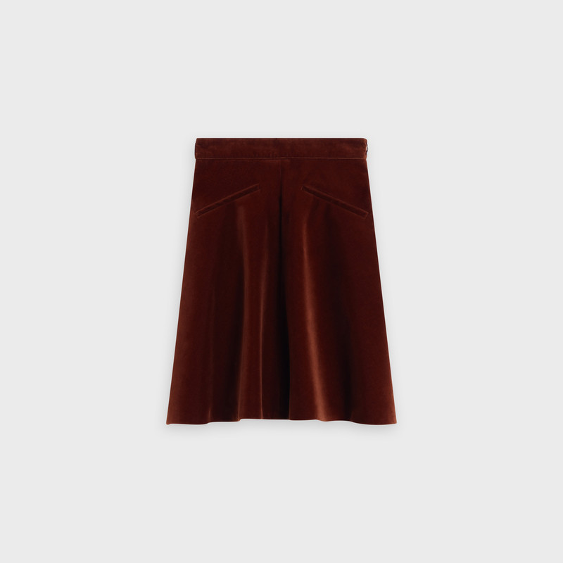 70’S SHORT SKIRT IN VELVET 1