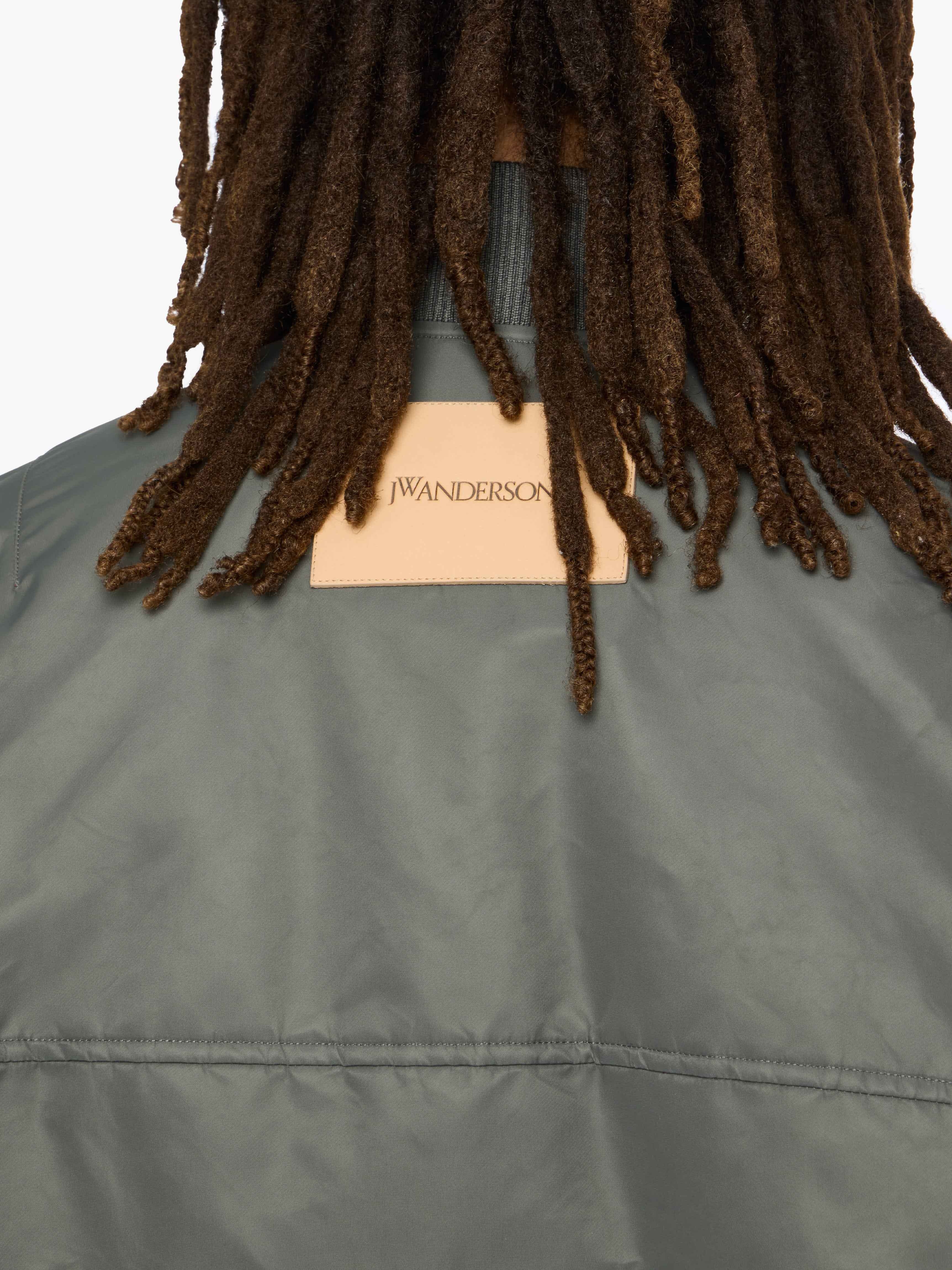 OVERSIZED CURVED HEM BOMBER JACKET - 5
