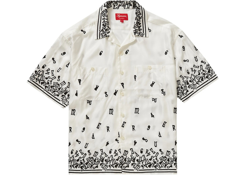 Supreme Supreme Nouveau Embroidered S/S Shirt White outlook