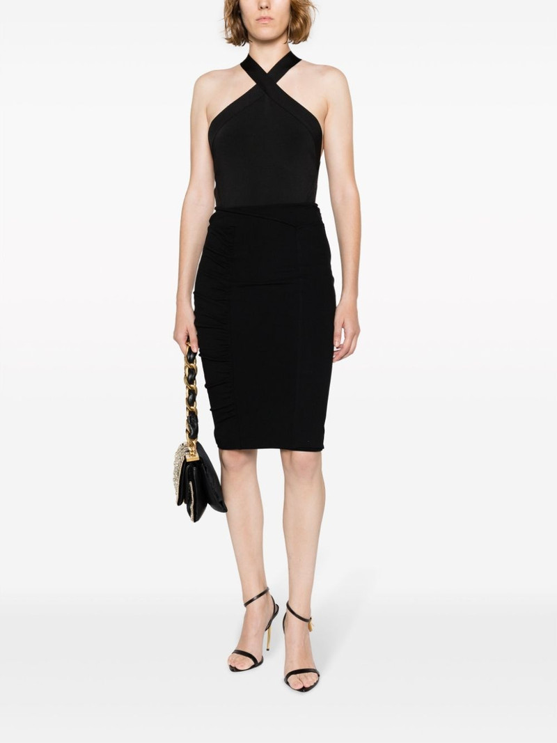 SAINT LAURENT cut-out halterneck bodysuit outlook