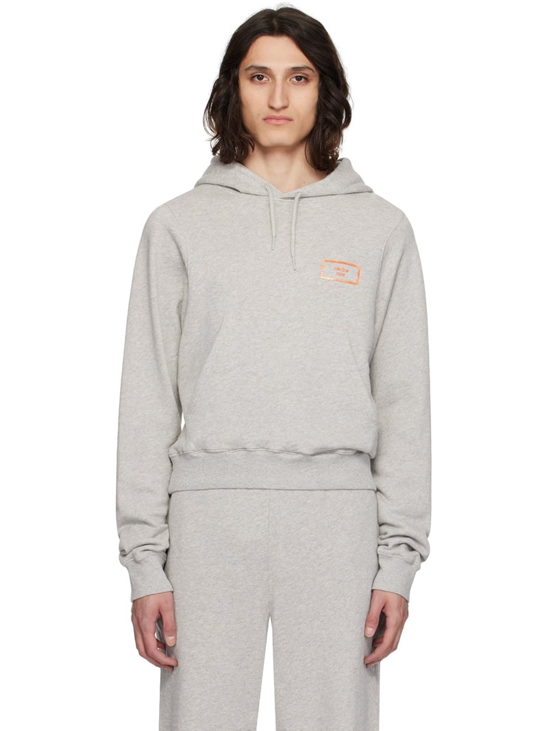 Gray Shrunken Hoodie 1