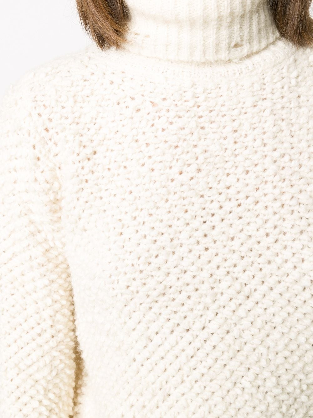 roll-neck chunky-knit jumper  - 5