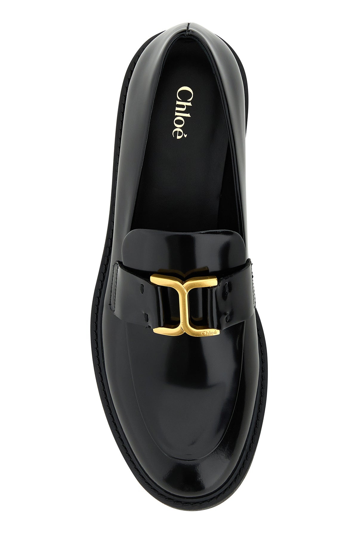 Black leather Marcie loafers - 4