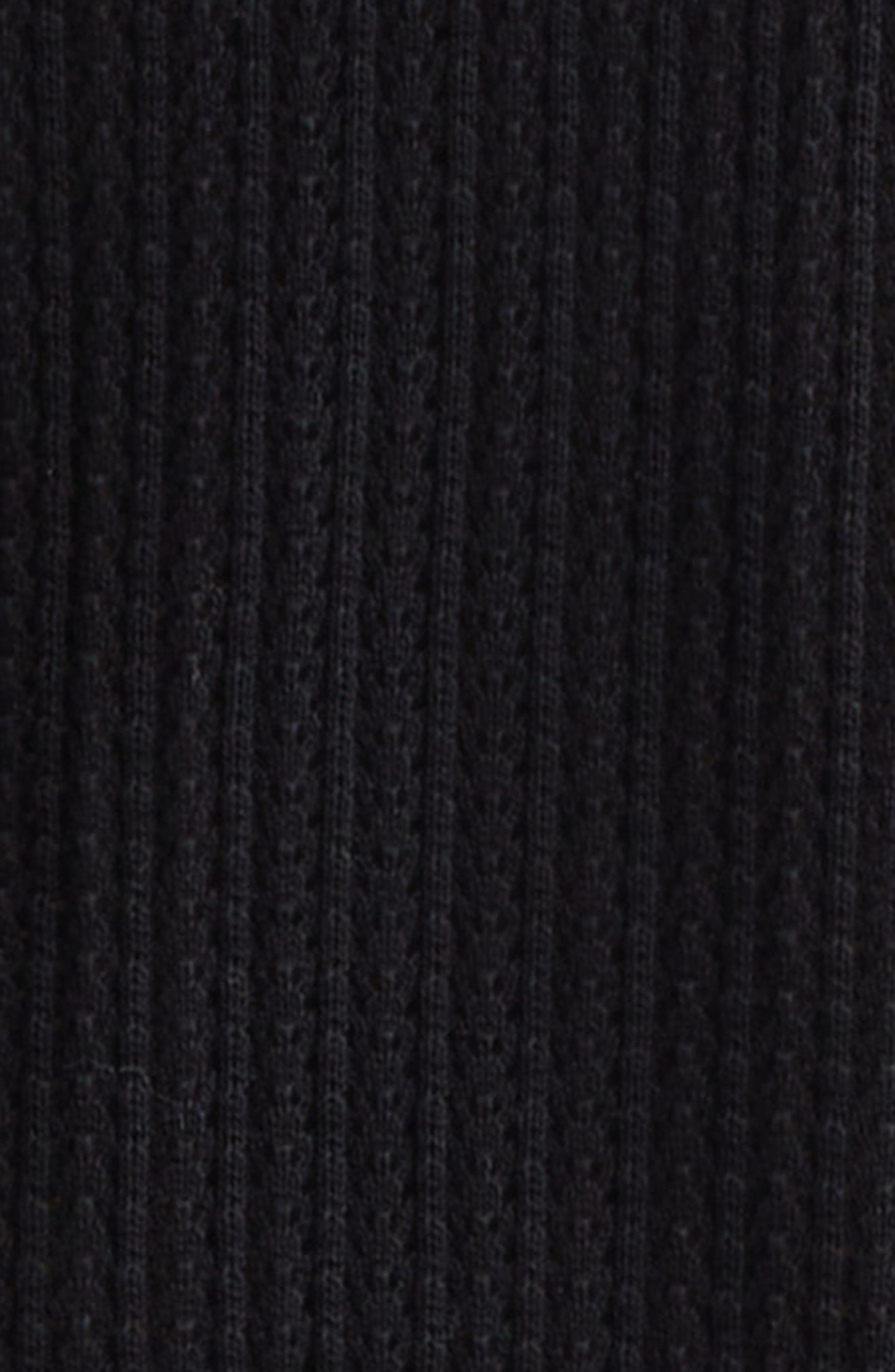 Dolce&Gabbana Ribbed Polo Sweater in N0000 Black at Nordstrom - 7