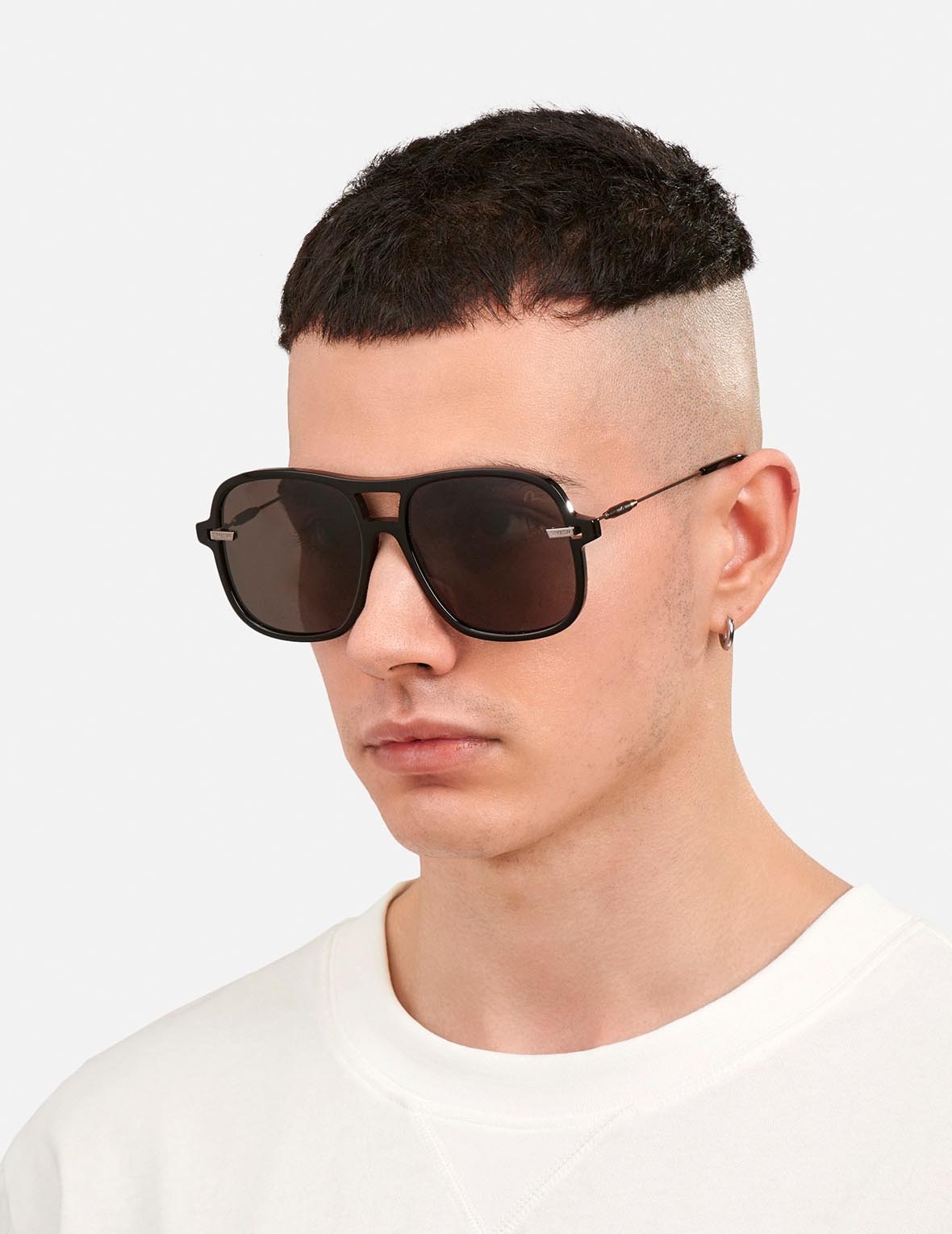 DOUBLE BRIDGE OVERSIZED SUNGLASSES - 2