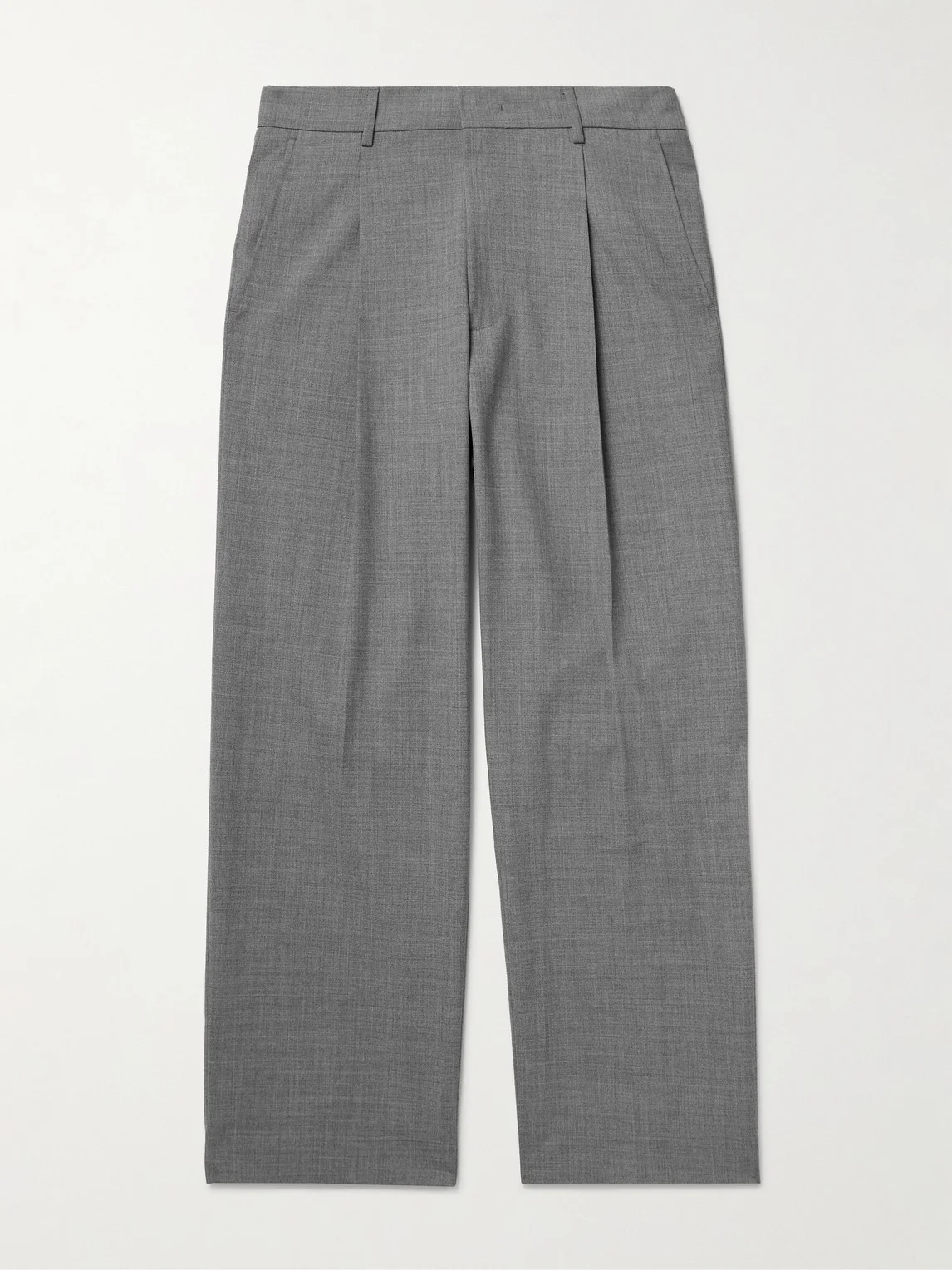 Kay 10037 Wide-Leg Pleated Woven Trousers - 1