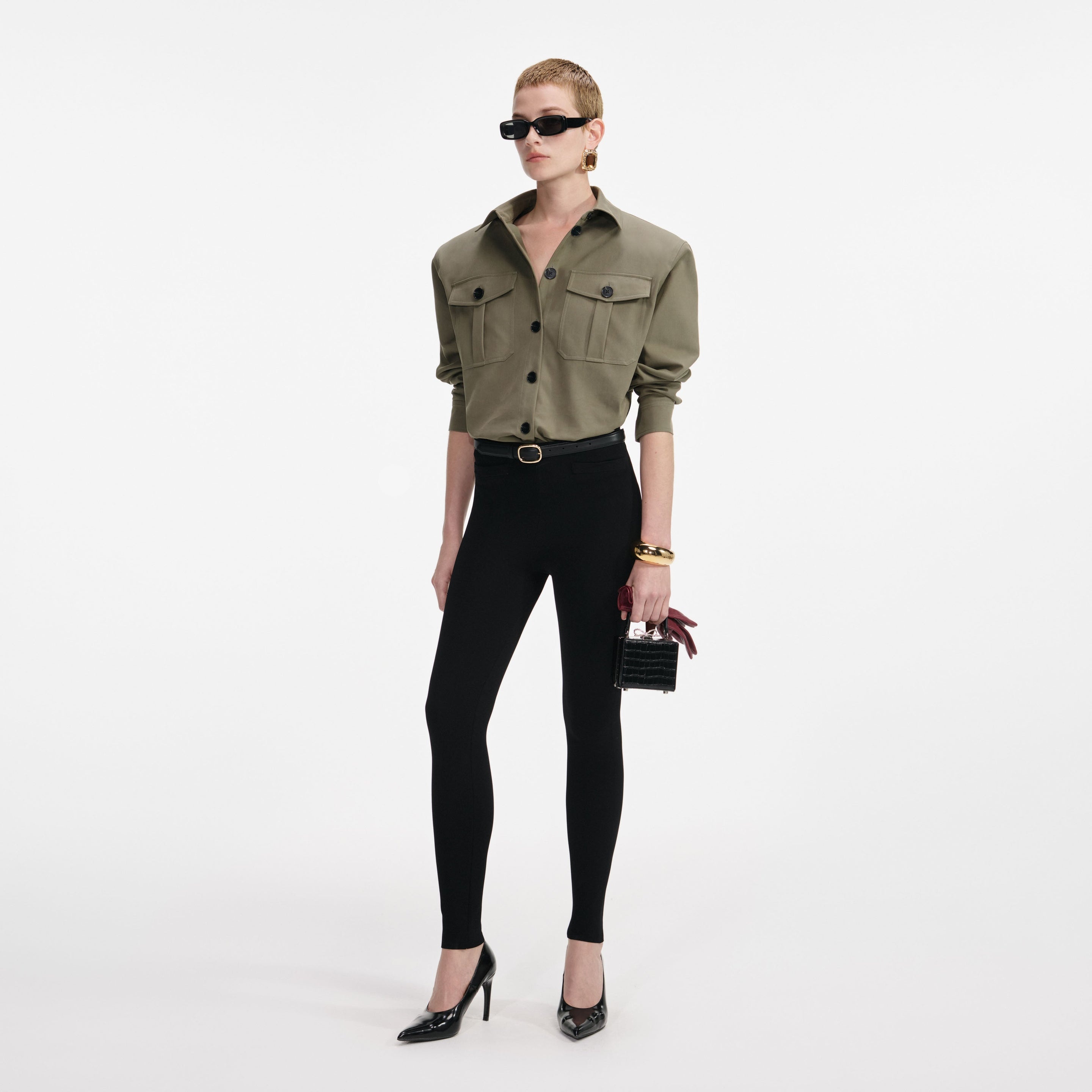 Green Cotton Shirt - 2