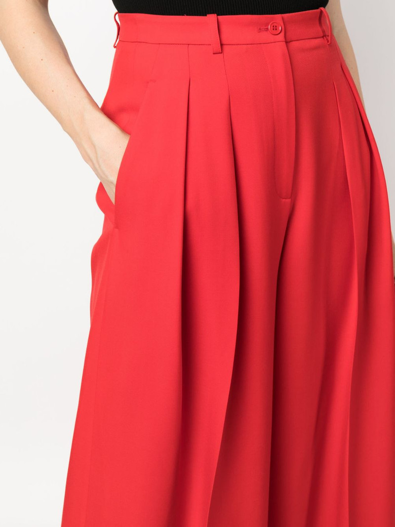 box-pleat wool palazzo trousers 5
