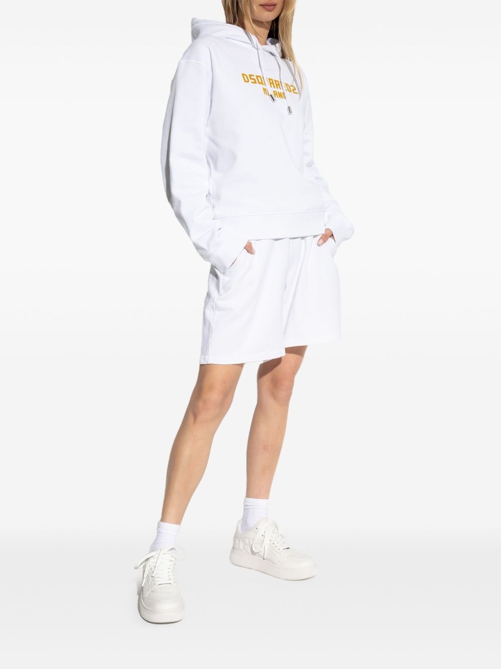 logo-print hoodie - 2