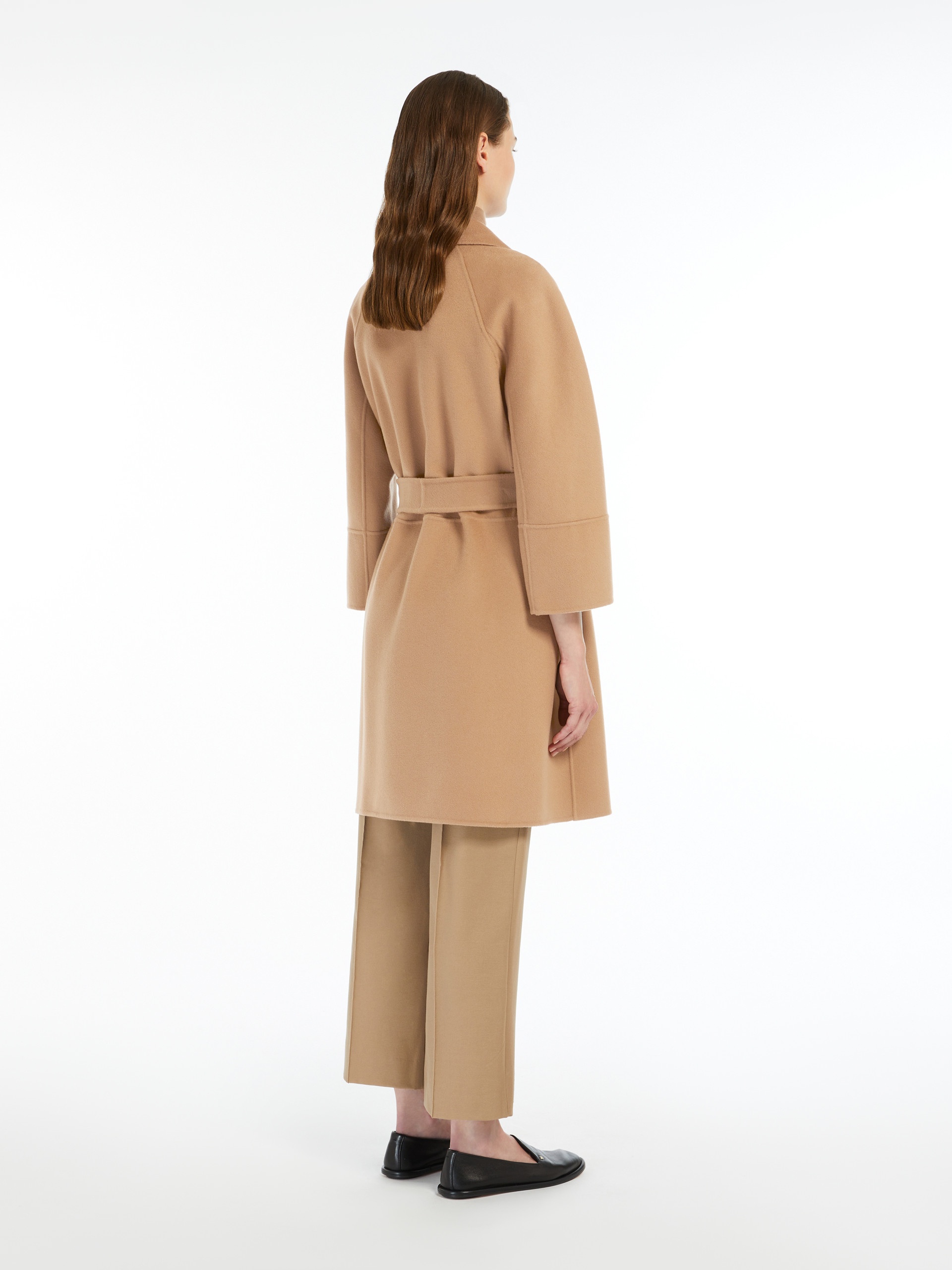 ARONA Short double-faced wool coat - 4