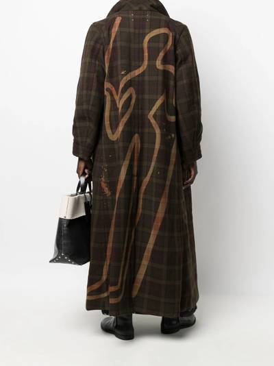 Maison Margiela check-print flap-pockets coat outlook