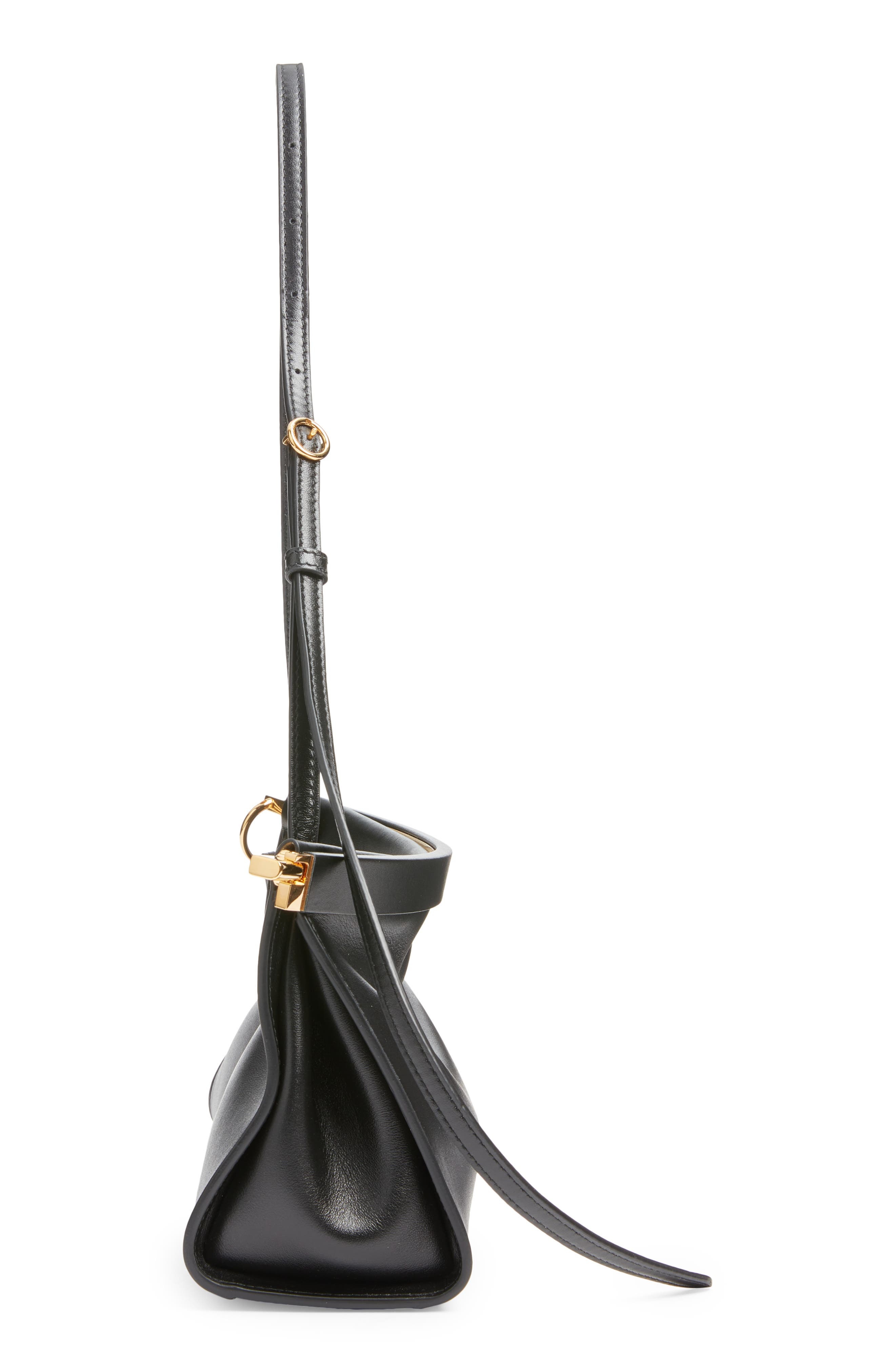 Alaïa Medium Le Click East/West Leather Shoulder Bag in Noir at Nordstrom - 5