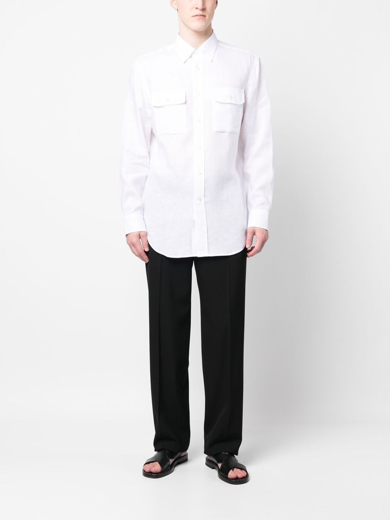 Brioni linen button-up shirt outlook