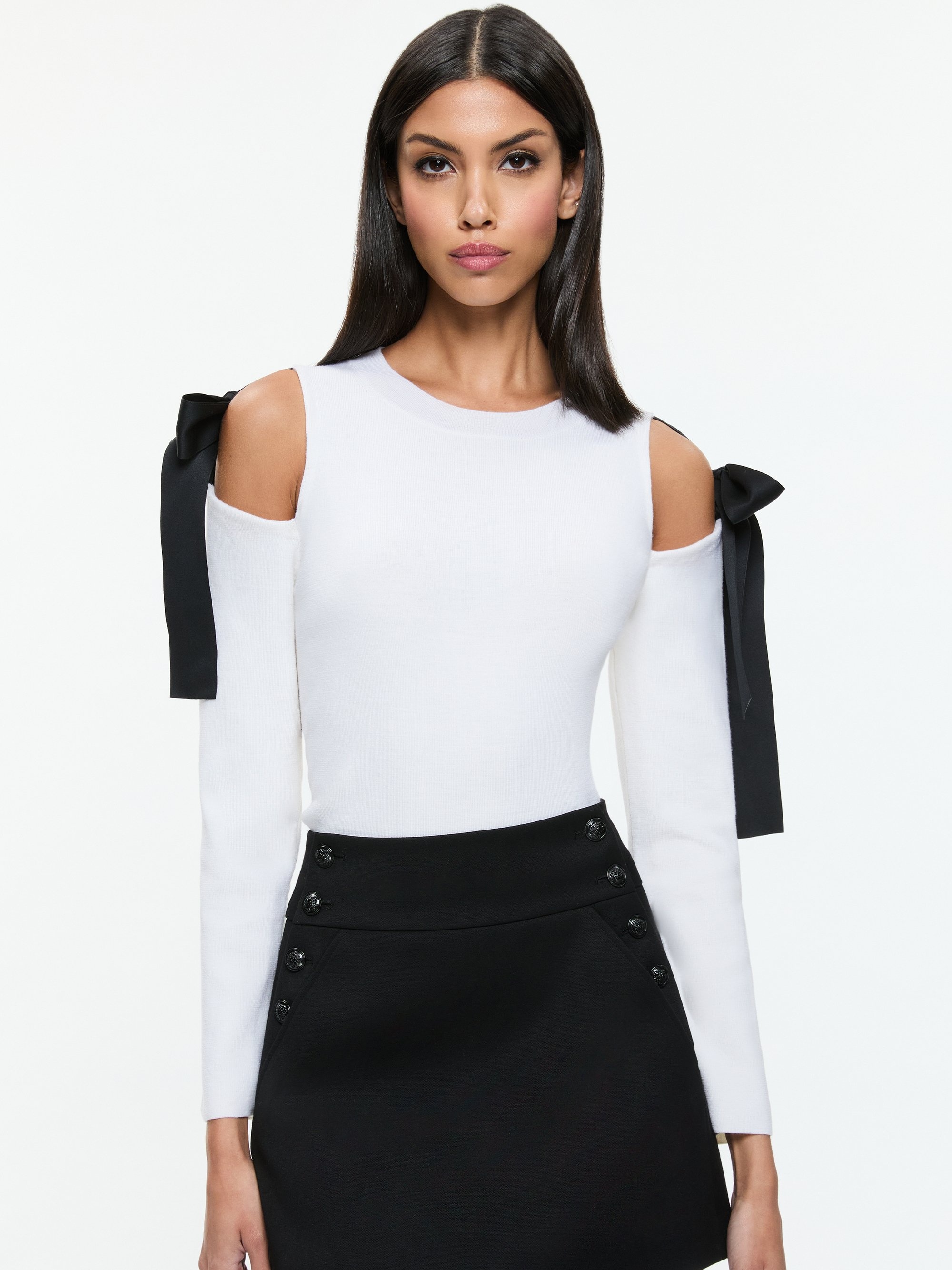 DARA SHOULDER SLIT PULLOVER - 2