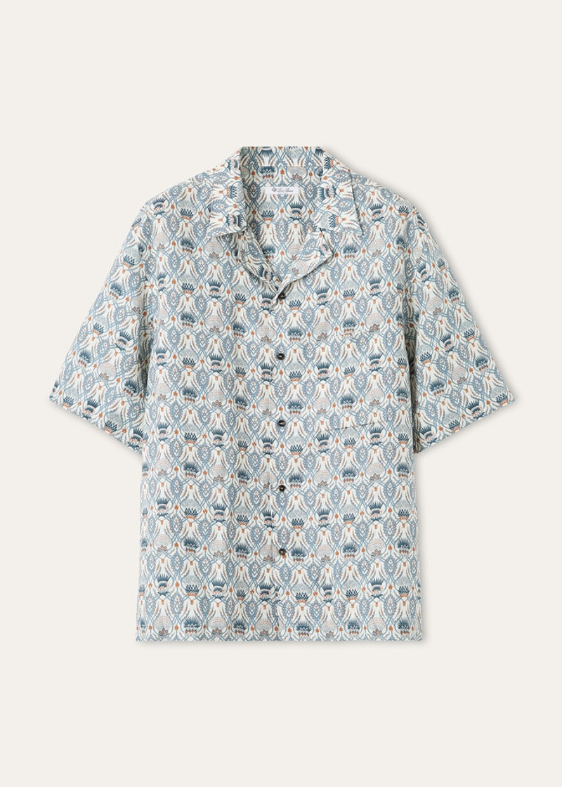 Men's Federico 리넨 캠프 셔츠 - 1
