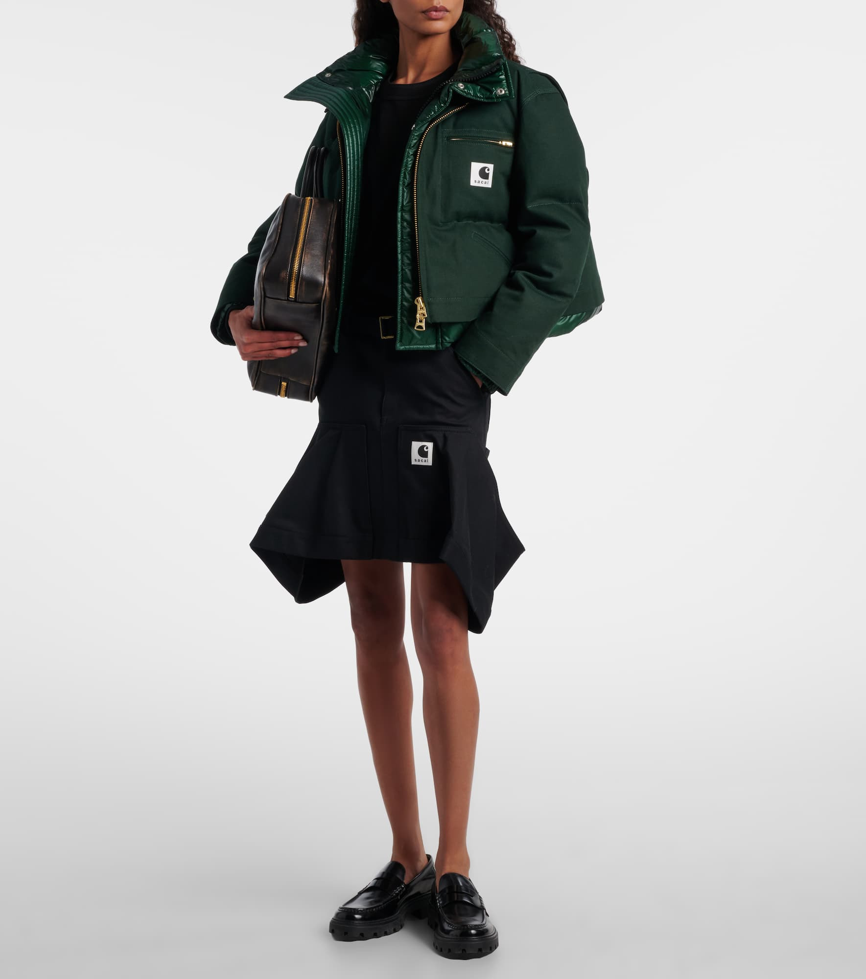 x Carhartt cotton canvas miniskirt - 2