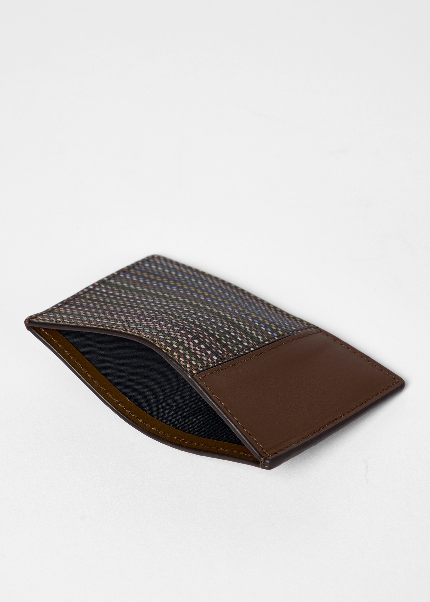 Women's 'Signature Stripe' Coated Canvas Card Holder - 3