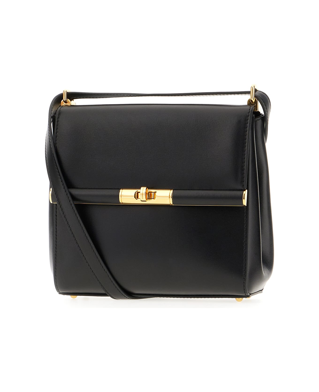 Black Leather Marlene Crossbody Bag - 2