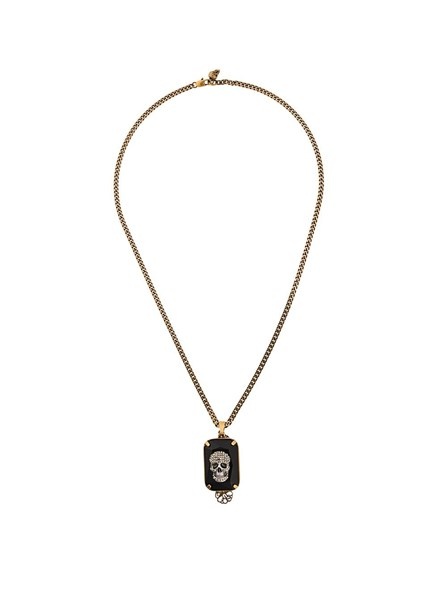 Gold Skull Necklace - 1