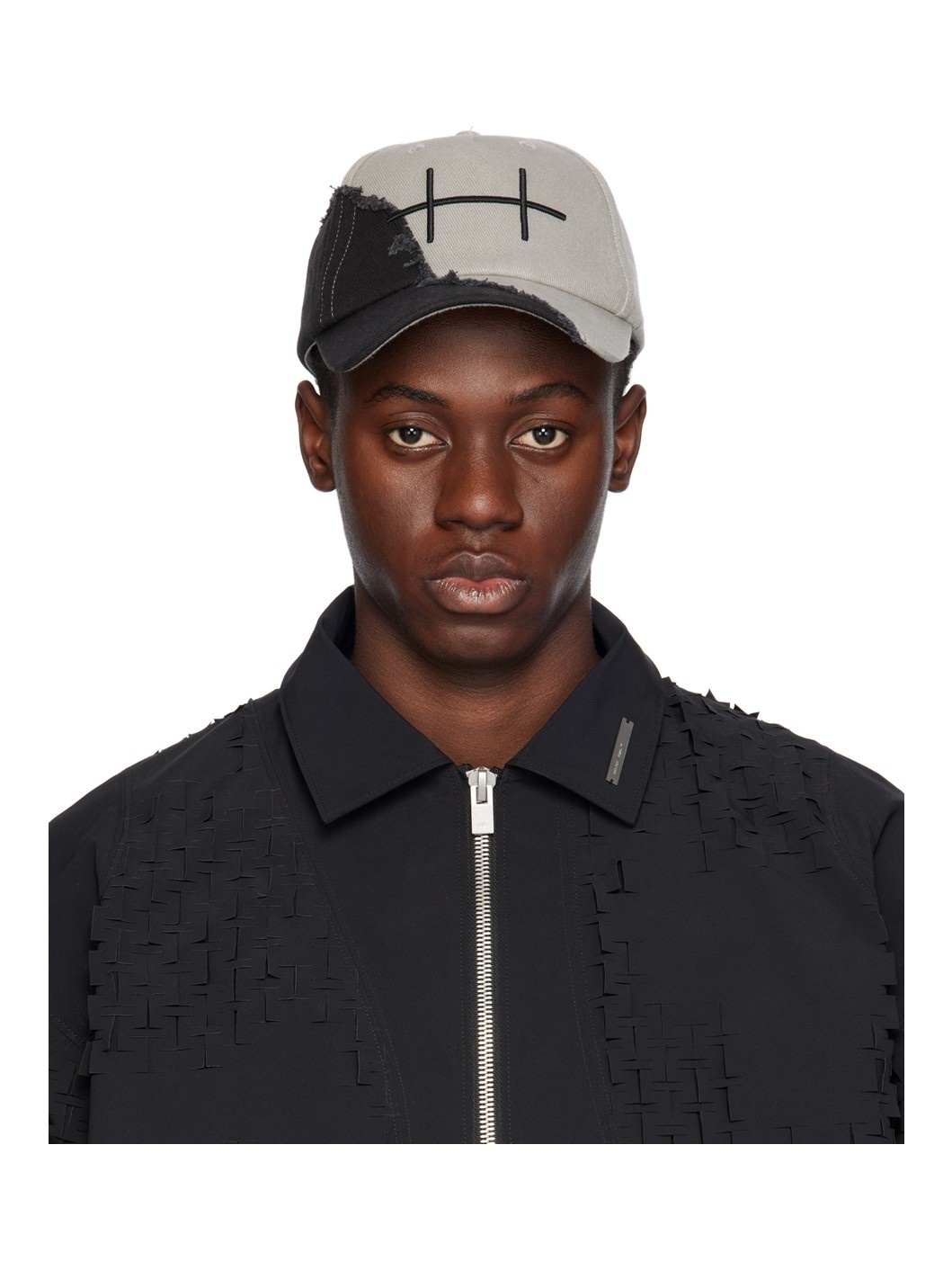Gray & Black Fission Cap - 1