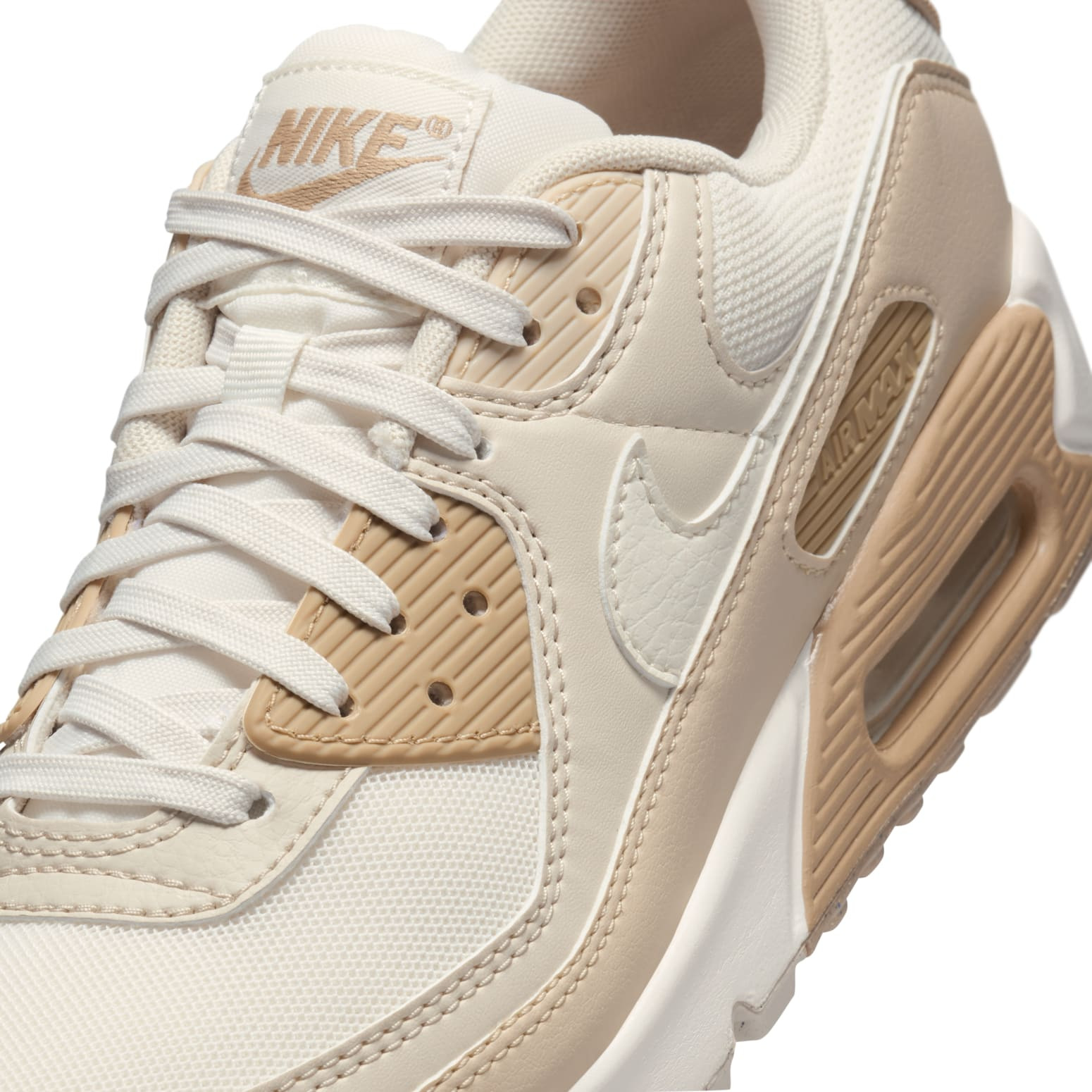 (WMNS) Nike Air Max 90 'Phantom Light Orewood Brown' DH8010-004 - 7