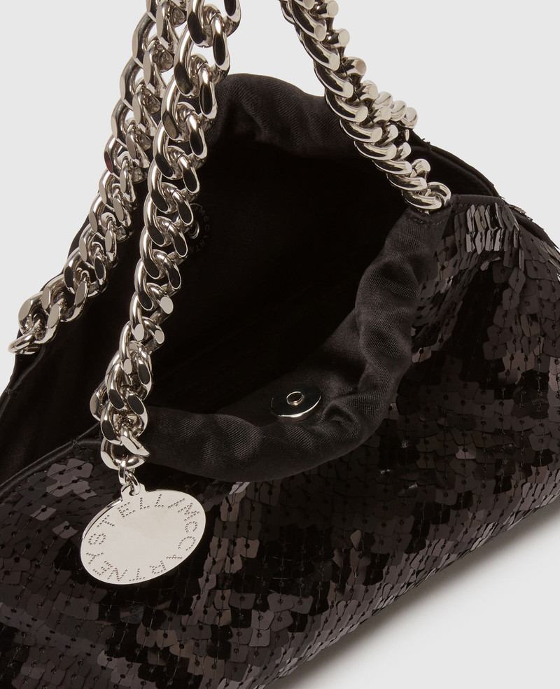 Stella McCartney Falabella Sequin Drawstring Crossbody Bag outlook