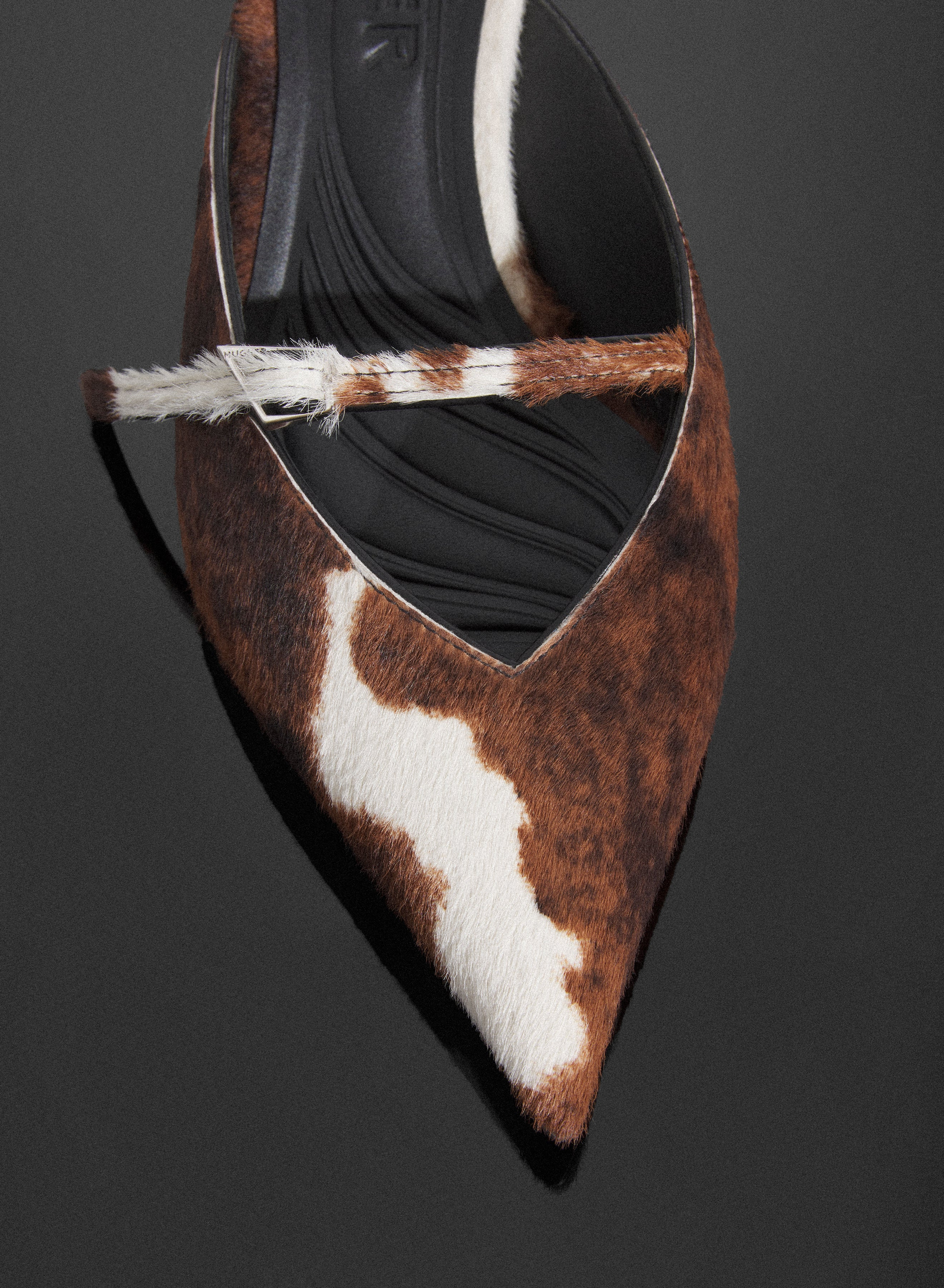 cowhide Fang 55 mules with strap - 3
