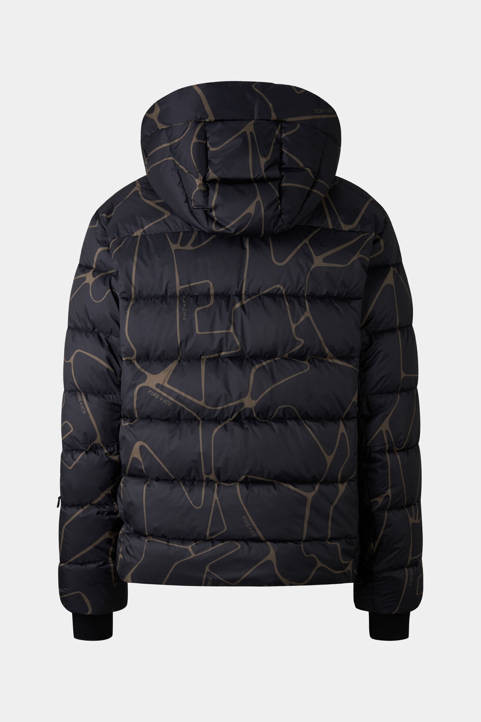Luka Ski jacket in Black/Olive green - 3